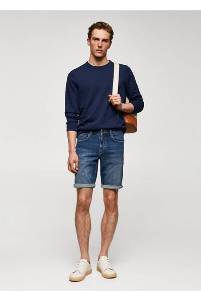MANGO Man Jeans-Bermudashorts im Slim Fit