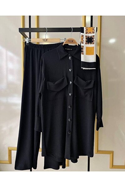 asyadabutik Double Pocket Buttoned Summer Suit