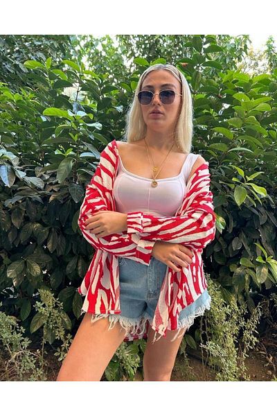 LARİSA COLLECTİON Oversize Basic Burgum Shirt