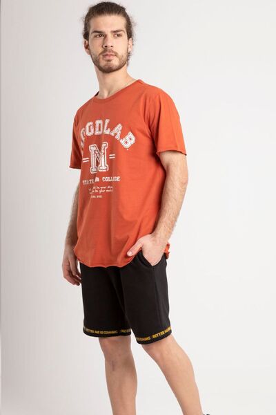 Mood Lab Moodlab printed Unisex T-shirt με κοντό μανίκι