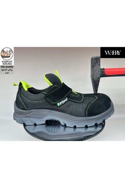 e&e Mekap Gripper Gpr 171 S1 Süet Deri Hafif Rahat Koku Yapmayan Kompozit Burunlu Yazlık İş Ayakkabısı
