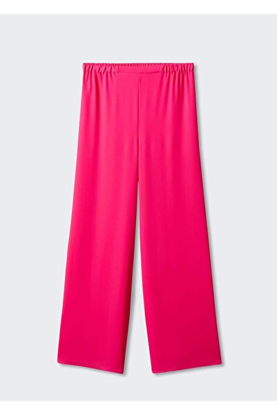 MANGO Woman Elastik belli wideleg pantolon
