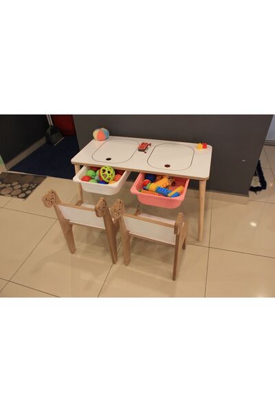 AYAZ DESİNG Çocuk Oyun Etkinlik Çalışma Masası Aktivite Masası