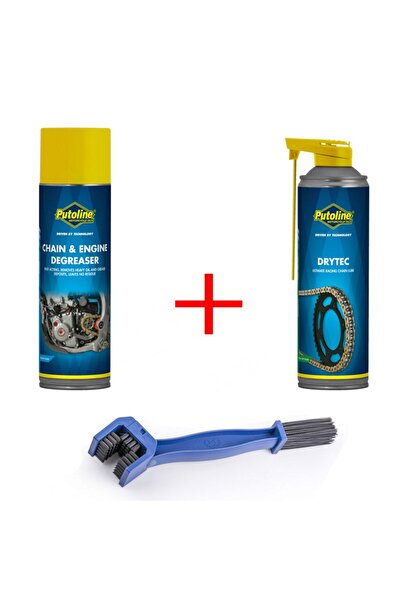 putoline Chain&engine Degreaser Ve Drytec Zincir Yağı (HEDİYE ZİNCİR TEMİZLEME FIRÇASI)