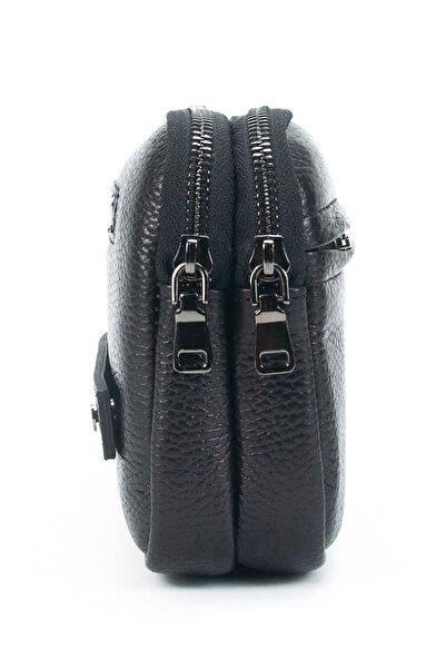 KANGAROO KINGDOM Erkek Portföy & Clutch El Çantası Hakiki Dana Deri Siyah 1530-s