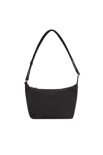 Calvin Klein Women's Logo Faux Leather Daily Use Black Shoulder Bag K60K611944-BEH