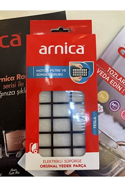 Arnica Tesla Premium Motor Filtre Ve Sünger Grubu Orijinal Yedek Parça