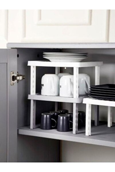 Viyalente Čtvercový plastový policový organizér Policový výškový organizér do skříně 153.003.n006-1