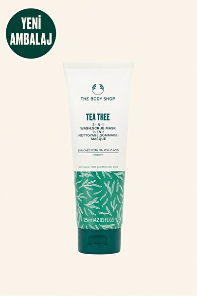 THE BODY SHOP Tea Tree Tea Tree 3-in-1-Reinigungs-Peeling-Maske 125 ml