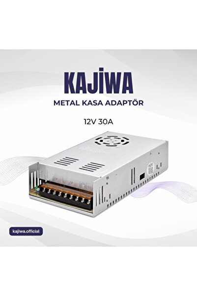 KAJİWA Mervesan 12v 30a Metal Kasa Adaptör Fanlı - Trafo 360 Watt -mrwpower