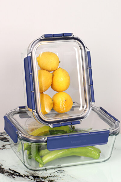 Viyalente Lock & Lock Airtight Glass Storage Set 1.5 & 2 LT