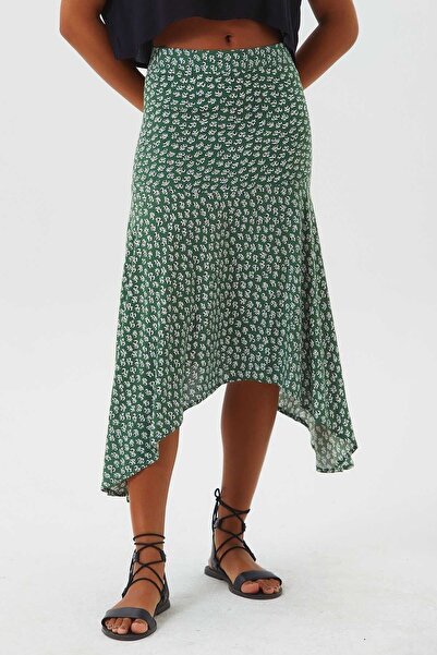 Clandestino Φούστα με ασύμμετρη κοπή λουλουδάτο μπούστο