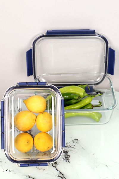 Viyalente Lock & Lock Airtight Glass Storage Set 1.5 & 2 LT