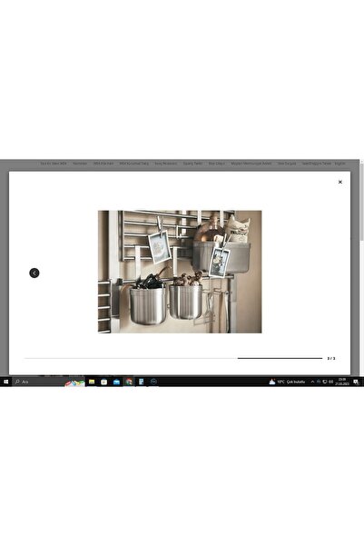 IKEA Kungsfors Çatal Bıçaklık, Paslanmaz Çelik, 24x12x26,5 C