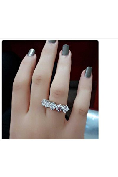 Simge Gümüş 925 Ayar Gümüş Beştaş Yüzük