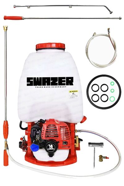 Swazer 2 Zamanlı Benzinli Motorlu 25 Litre Ilaçlama Pompası Püskürtme Pulveri...