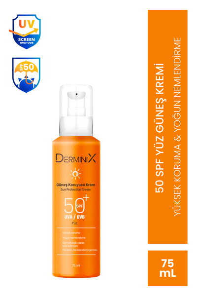 Derminix Leke Karşıtı Güneş Koruyucu Krem - 50 Spf Yüz Güneş Kremi