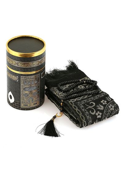 ENSARHAC-UMRE MALZEMELERİ Gift Prayer Rug Prayer Beads Set