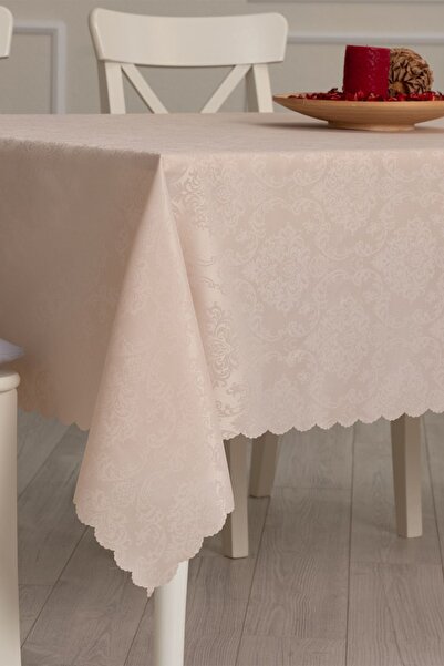 Tropikhome Bej Renk Masa Örtüsü Günlük Kullanım Için Dertsiz Masa Örtüsü