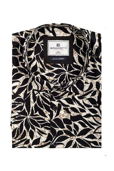 marufshop Ανδρικό πουκάμισο Viscon Plus Size - 118-191 κιλά, κοντό μανίκι, χωρίς τσέπη