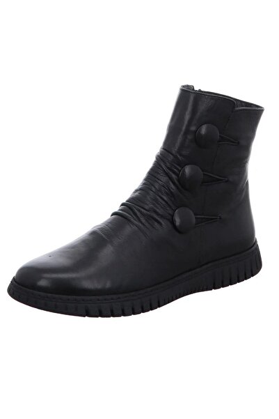 İNZE AYAKKABI Black Genuine Leather Boots - Model Name: Spain