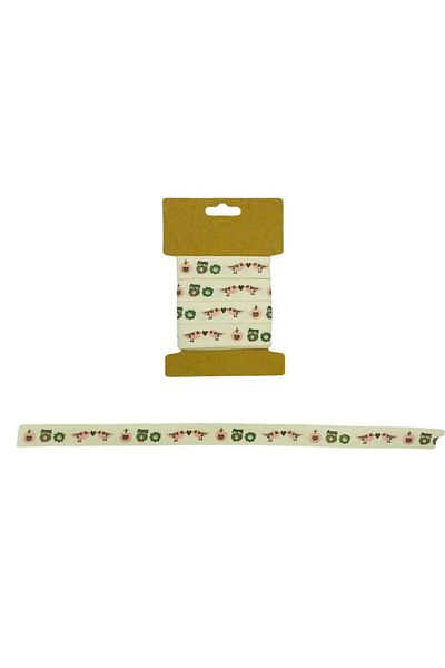 OzanTuhafiye Βαμβακερή κορδέλα κοτόνιο κορδέλα 1,5 cm 4,5 Mt B144
