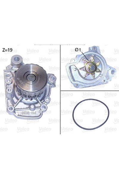 VALEO SU POMPASI HONDA CIVIC VI 1.4 IES 1,6I 19200PLC003 19200PLE005