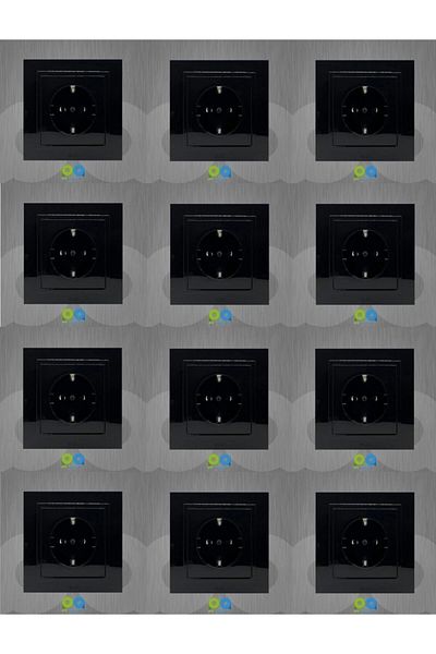 ELBİ Starry Vega Socket - Black 12 Pieces Key with Frame