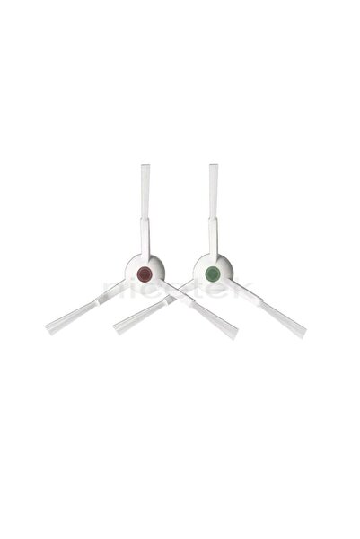 Nicetek 2 bucăți perie pentru colțul lateral compatibil cu aspiratorul robot ...