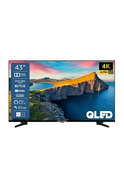 Techwood 43" / 109 Ekran Uydu Alıcılı 4k Ultra Hd Smart Qled Tv