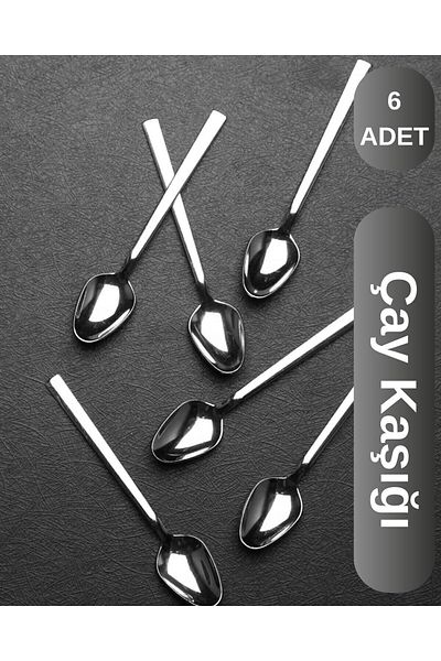 Viyalente 6 Pieces Steel Lux Teaspoon W-6lite-classic