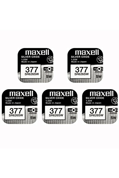Maxell 377 Sr 626 Sw Saat Pili 1.55v 5 Adet Orjinal