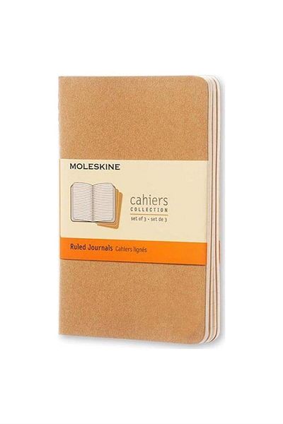 Moleskine Caiet Cahier din 3 piese Kraft Pocket Qp411