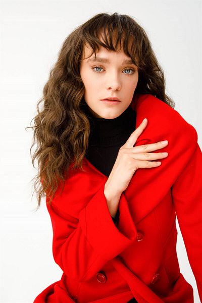 Esswaap Double Breasted Chandelier Boy Coat with Knuckle Collar and Closure on the Front Red