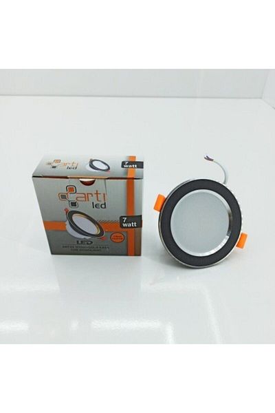 Artı 7 Watt 3 Color Spot Black Case Chrome Frame Led