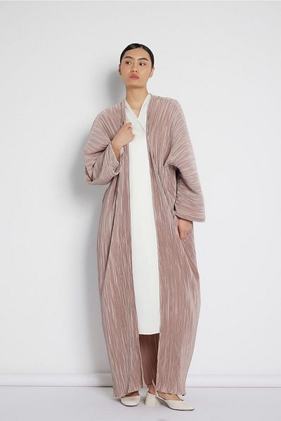 Nuum Design Crated Abaya Light Mink