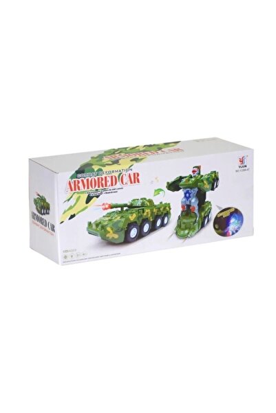RAMO'S STORE OYUNCAK TANK ROBOTA DÖNÜŞEN SESLİ IŞIKLI TANK (ASKERİ TANK)