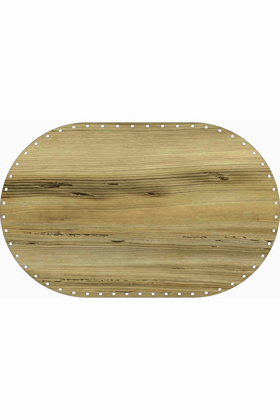 SUN LAZER Rattan Örgü Taban Plakası Oval 40x25 Keçe
