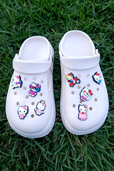 BearPear 8'li Terlik Aksesuarı Hello Kitty 8 adet Jibbitz