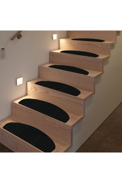 Stepmat Bukle Halıdan Kaymaz Tabanlı Merdiven Basamak Paspası / Halısı