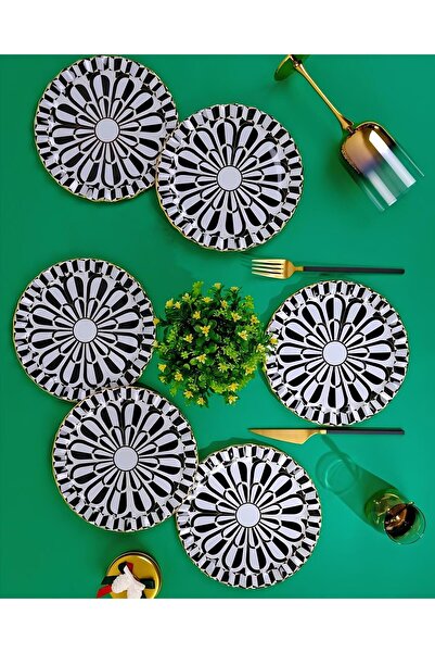 Glore Destina Siyah 28 Parça Pasta Ve Çay Takımı