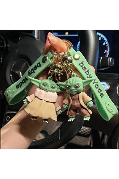 hediyeconcepti 2'li Baby Yoda Anahtarlık Ve Çanta Aksesuarı Seti