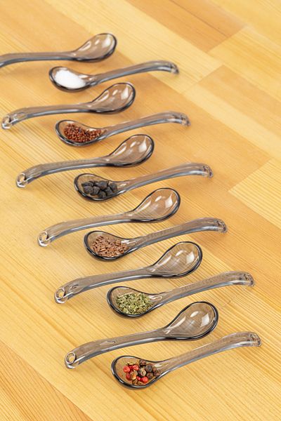 BRAMBLE LIFE 12 Anthracite Serving and Spice Spoons - Breakfast Honey Spoon Sugar Jam Serving Spoon