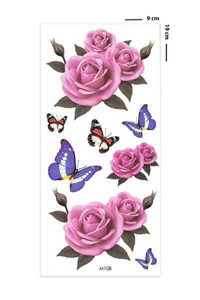 BP Tattoo Pembe Gül Dövmesi