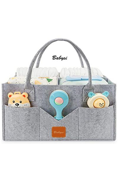 Babysi Felt Multi-Purpose Organizer Mother Baby Care Bag Gray