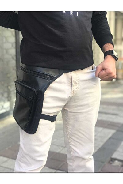 Share story Motorcu Bacak Çantası Deri 3 Gözlü Ayarlanabilir Su Gecirmez Moto...