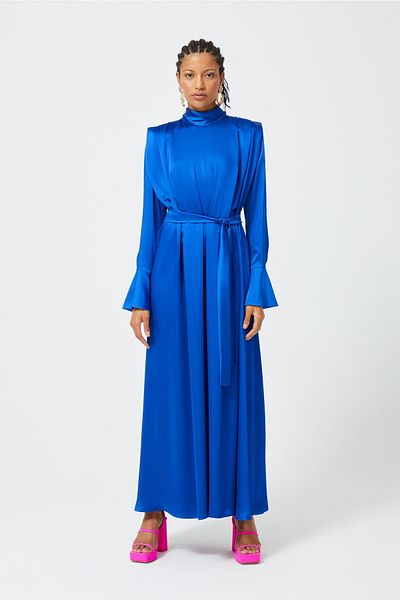 Nuum Design Satin Dress Cuff Sleeves