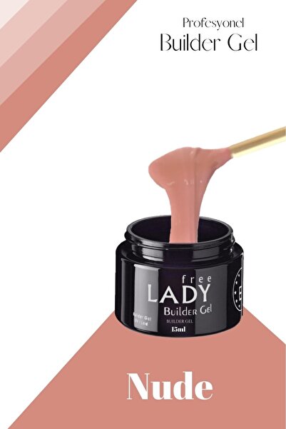 FREELADY Protez Tırnak Builder Uv/led Jel 15ml Nude