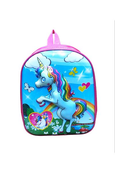Dadacuq Embossed Rainbow Horse Kindergarten Bag 8265