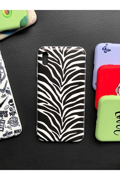 izzytech حافظة لهاتف آيفون Xs ماكس، حافظة سيليكون بتصميم حمار وحشي لهاتف آيفو...